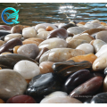 Qinge полированный ландшафтный дизайн натуральная черная галька Garden Riverstones